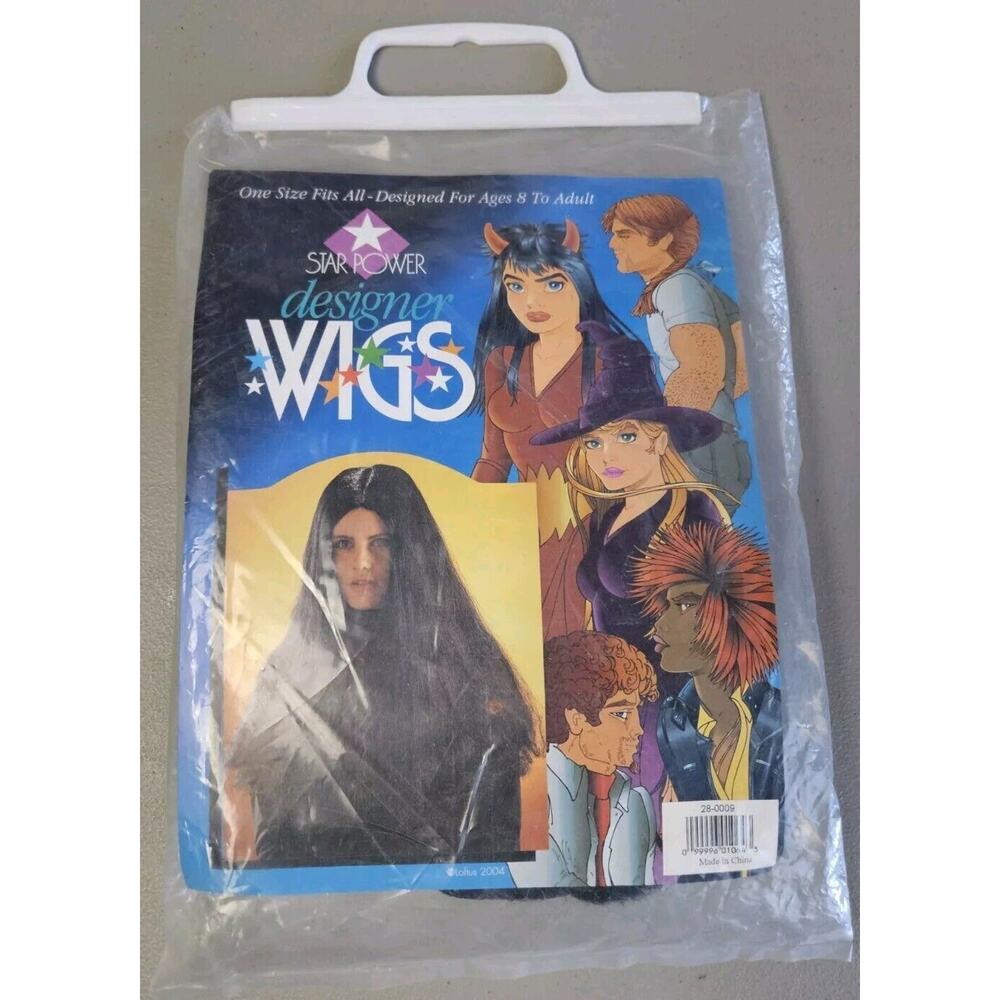 Long Hair Wig Halloween Costume Accessory Black - Star Power Designer Wigs